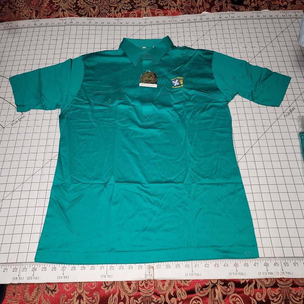 Men's SporThomson Old Course St Andrews Golf‎ Polo XLarge Cotton NIP Green